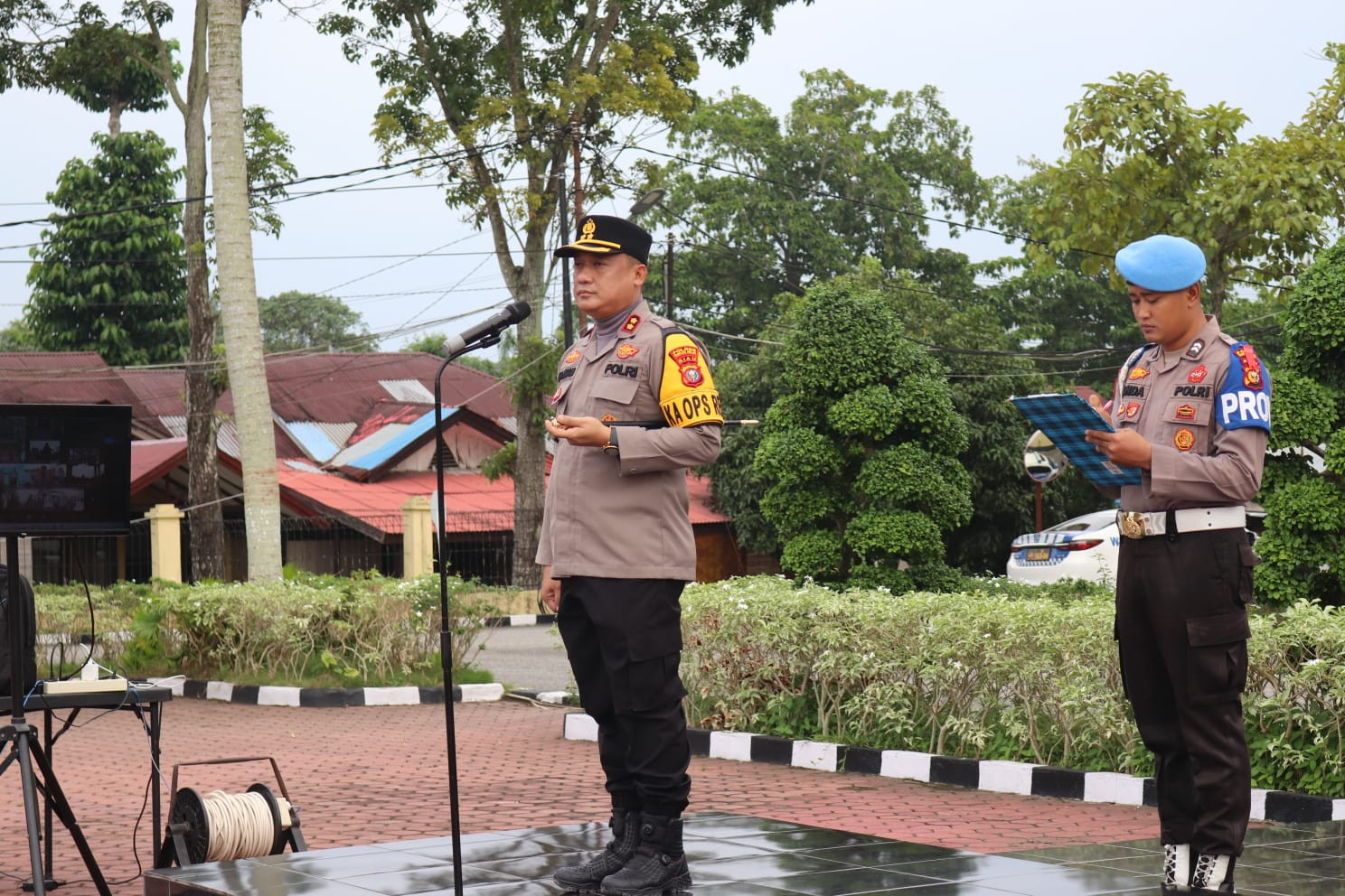 Pimpin Apel Pagi, Kapolres Rohil Tegaskan Personel Jaga Integritas dan Netralitas Pilkada 2024