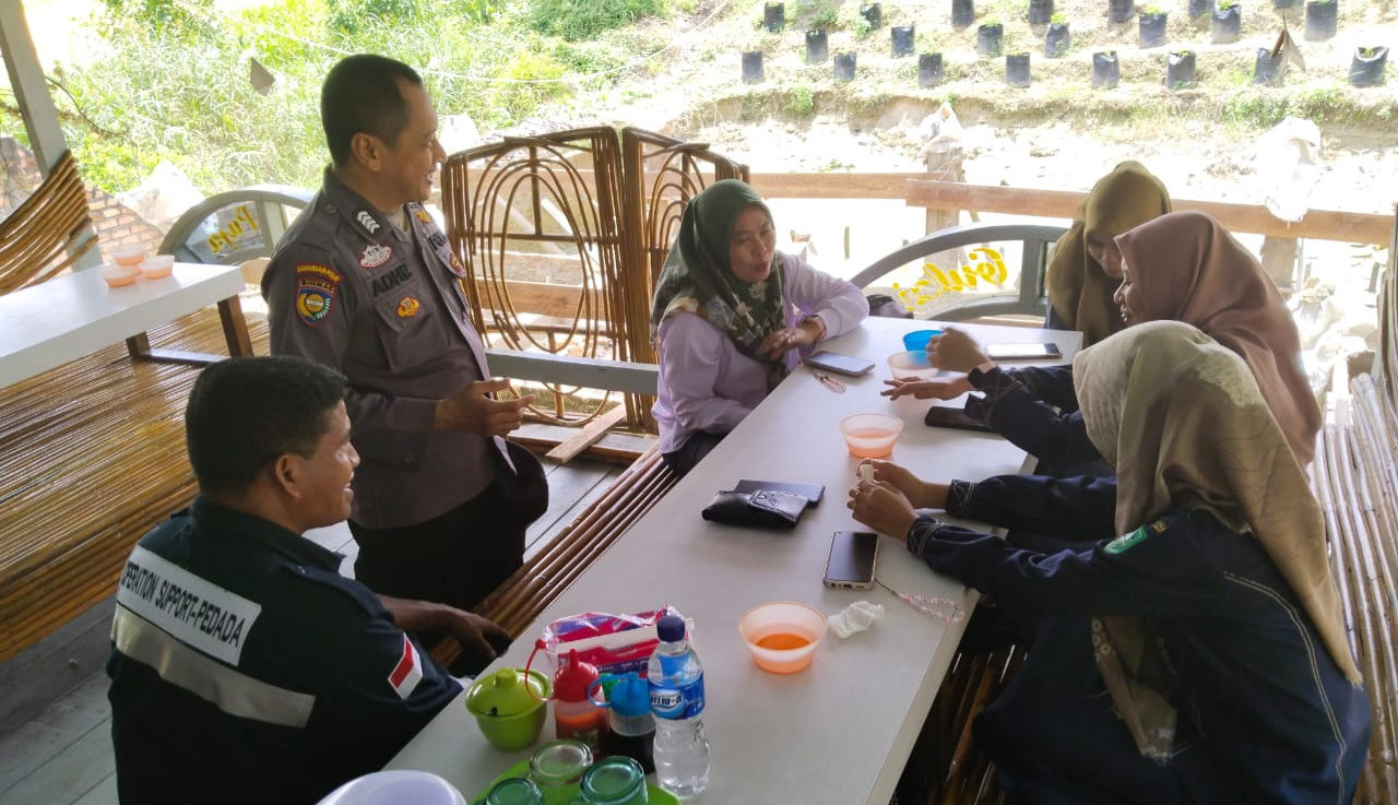 Polsek Siak Kecil Kolaborasi dengan BSP Sampaikan Bahaya Kecurangan Politik
