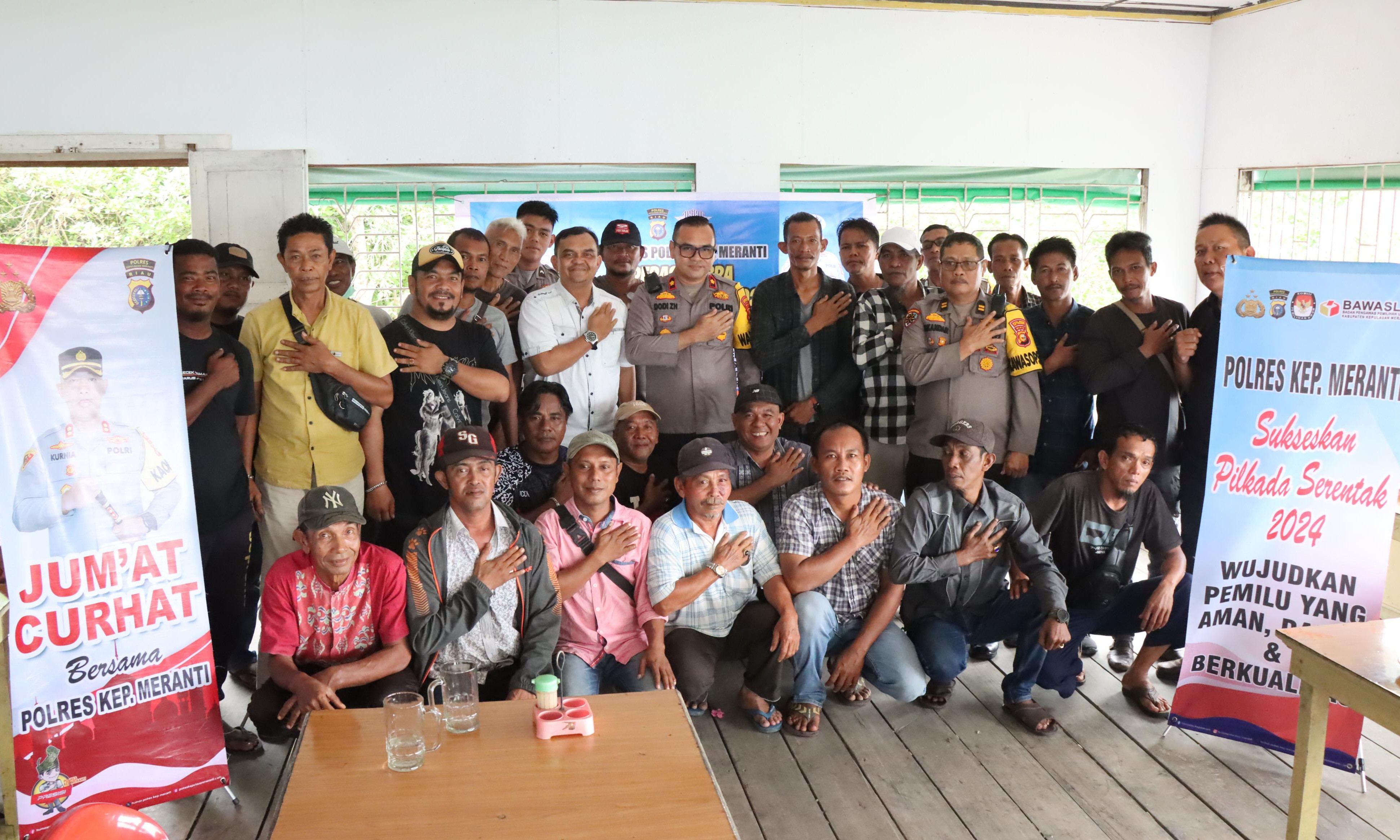 Cooling System, Sambangi Tukang Becak di Pelabuhan, Wakapolres Meranti Ajak Tertib Berlalulintas