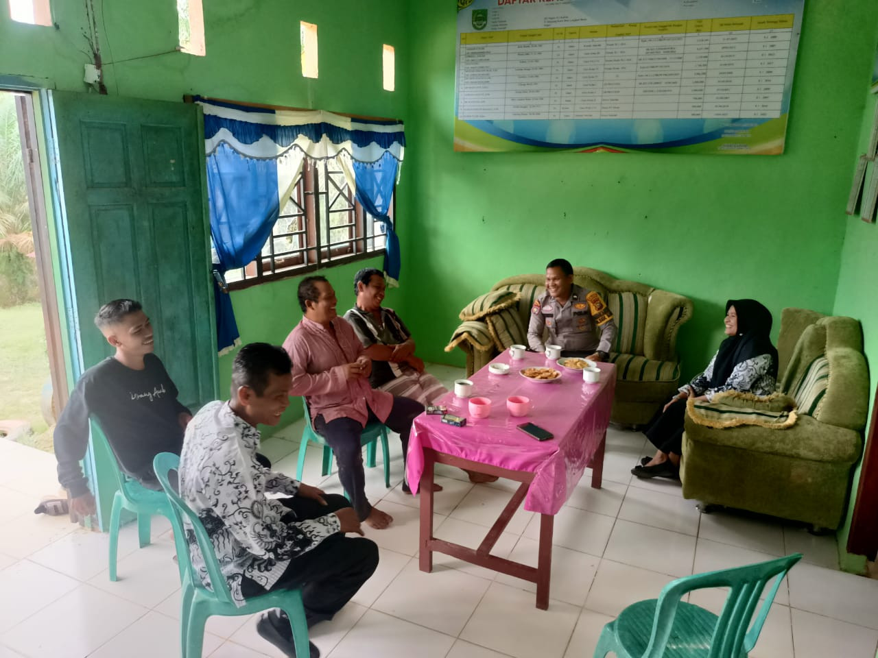 Bhabinkamtibmas Polsek Kabun Temu Jum\