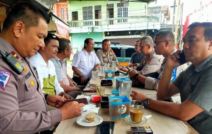 Giat Kamtibmas, Polsek Kandis Perkuat Kolaborasi Dengan LLMB Tuah Sakti