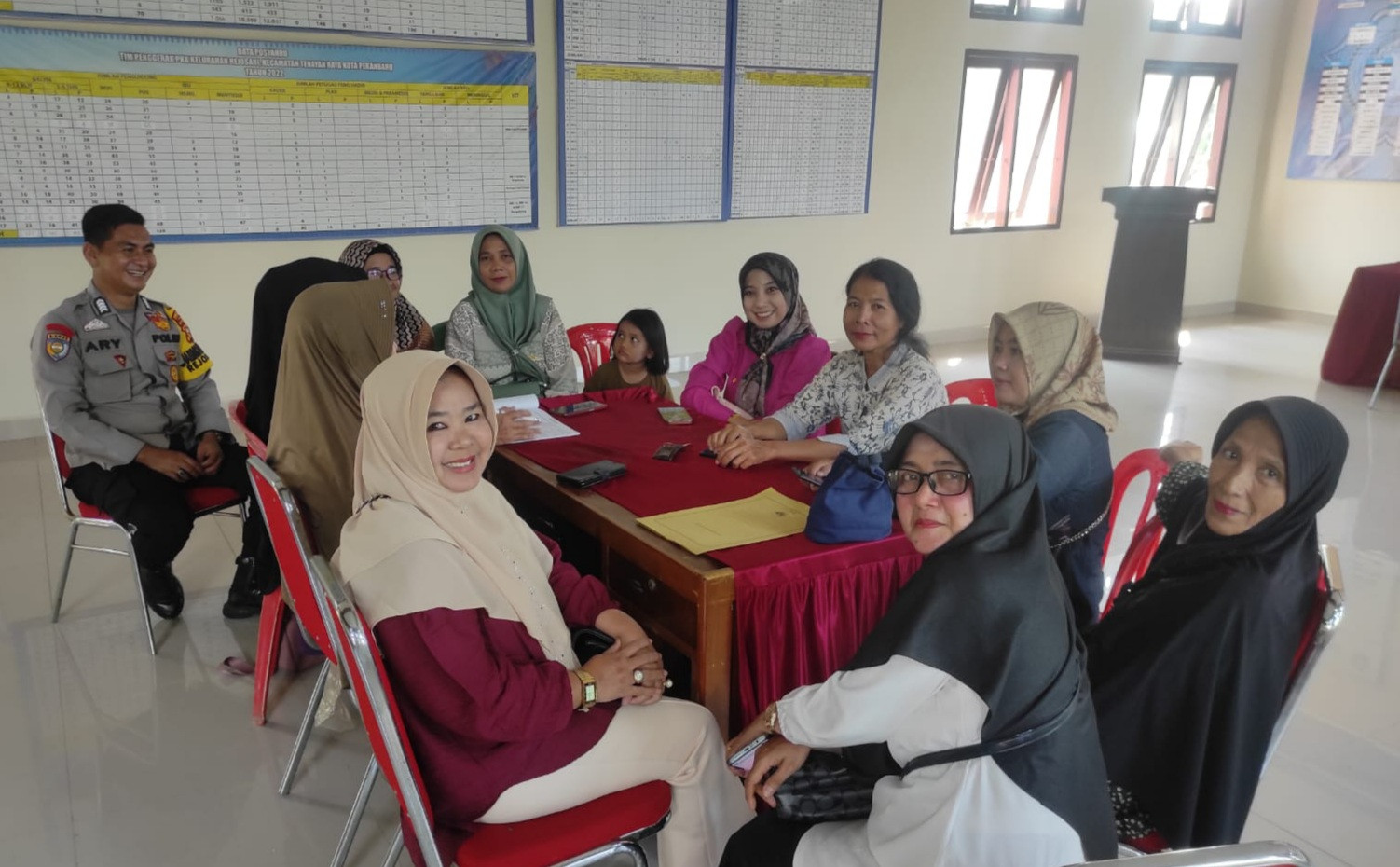 Pererat Komunikasi Bersama Warga Rejosari, Polsek Tenayan Raya Pastikan Pilkada 2024 Damai dan Kondusif