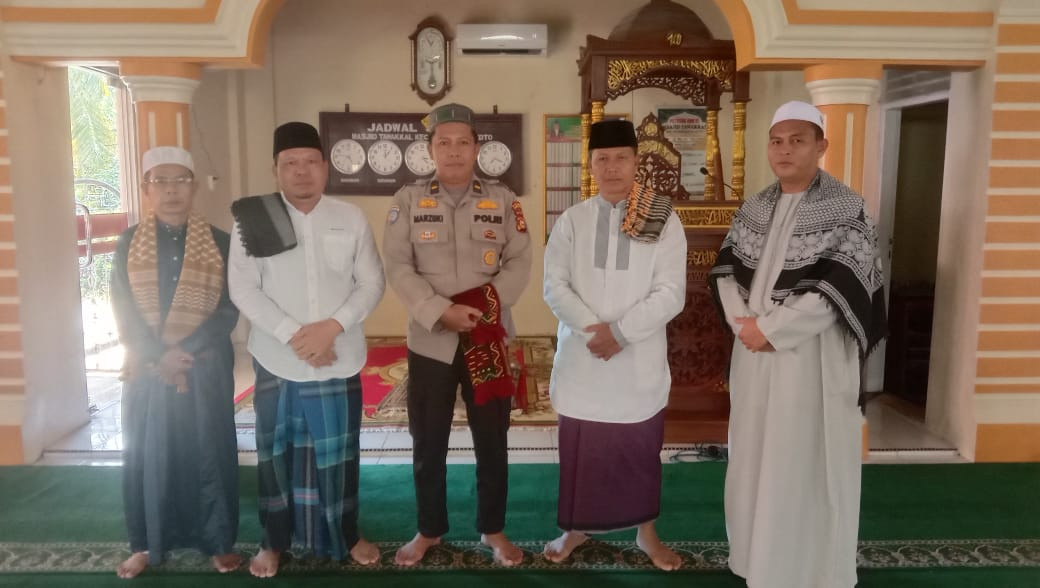 Ciptakan Pilkada Damai, Polsek Rokan IV Koto Coolling System Bersama Jema\