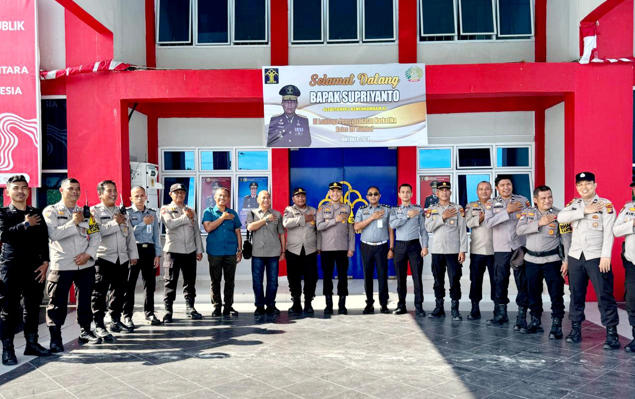 Optimalkan Kondusifitas, Kapolsek Rumbai Patroli Kamtibmas Sambangi Lapas Narkotika Rumbai