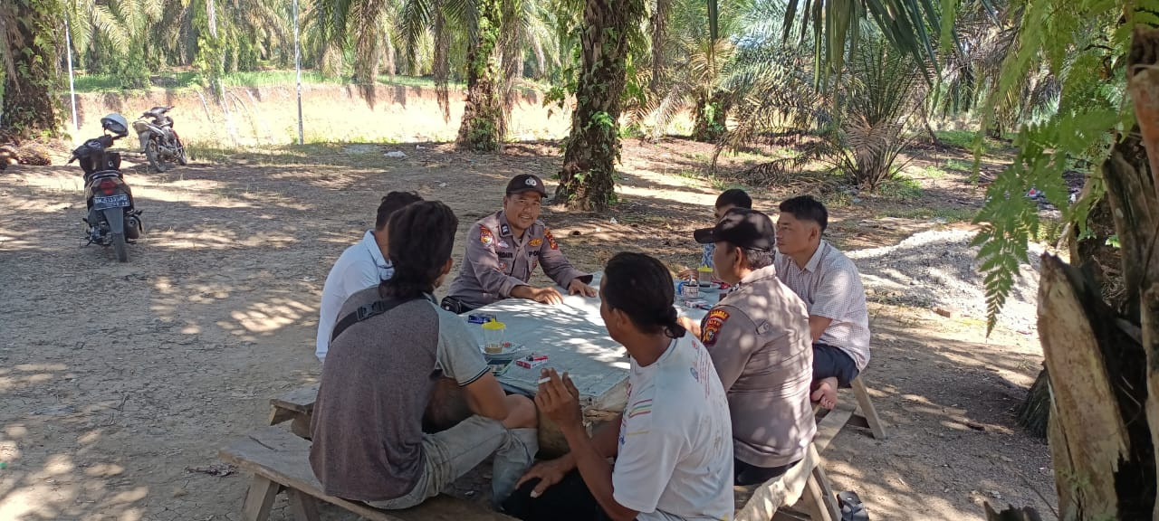 Personil Polsek Rambah Samo Gelar Cooling System Bersama Tokoh Masyarakat