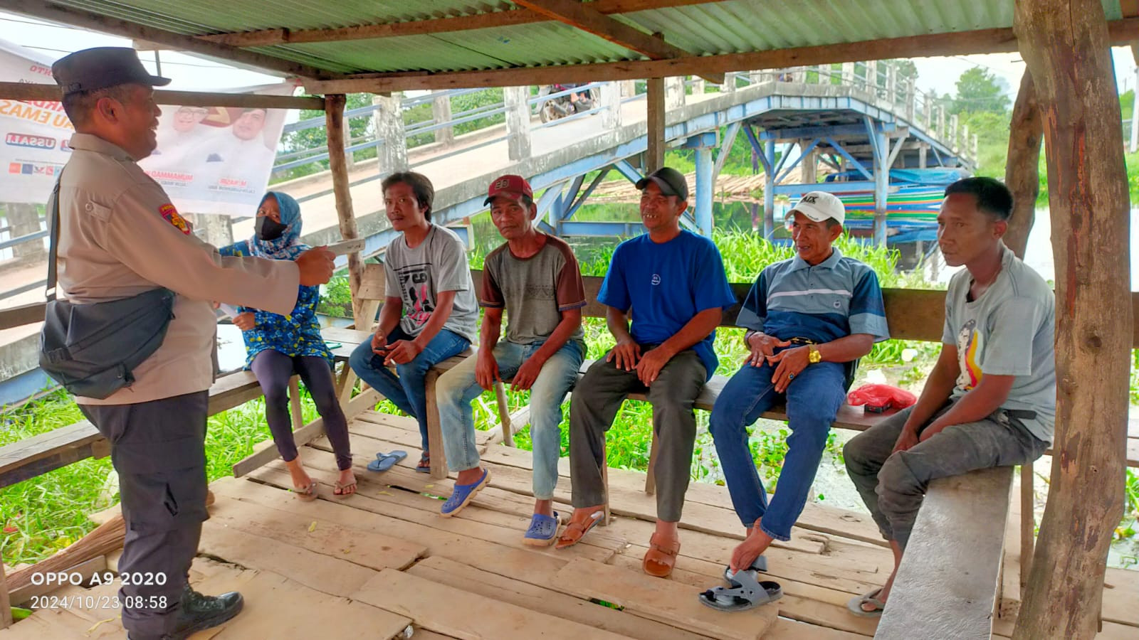 Polsek Pulau Burung Himbau Warga Jaga Kamtibmas Jelang Pilkada Serentak 2024