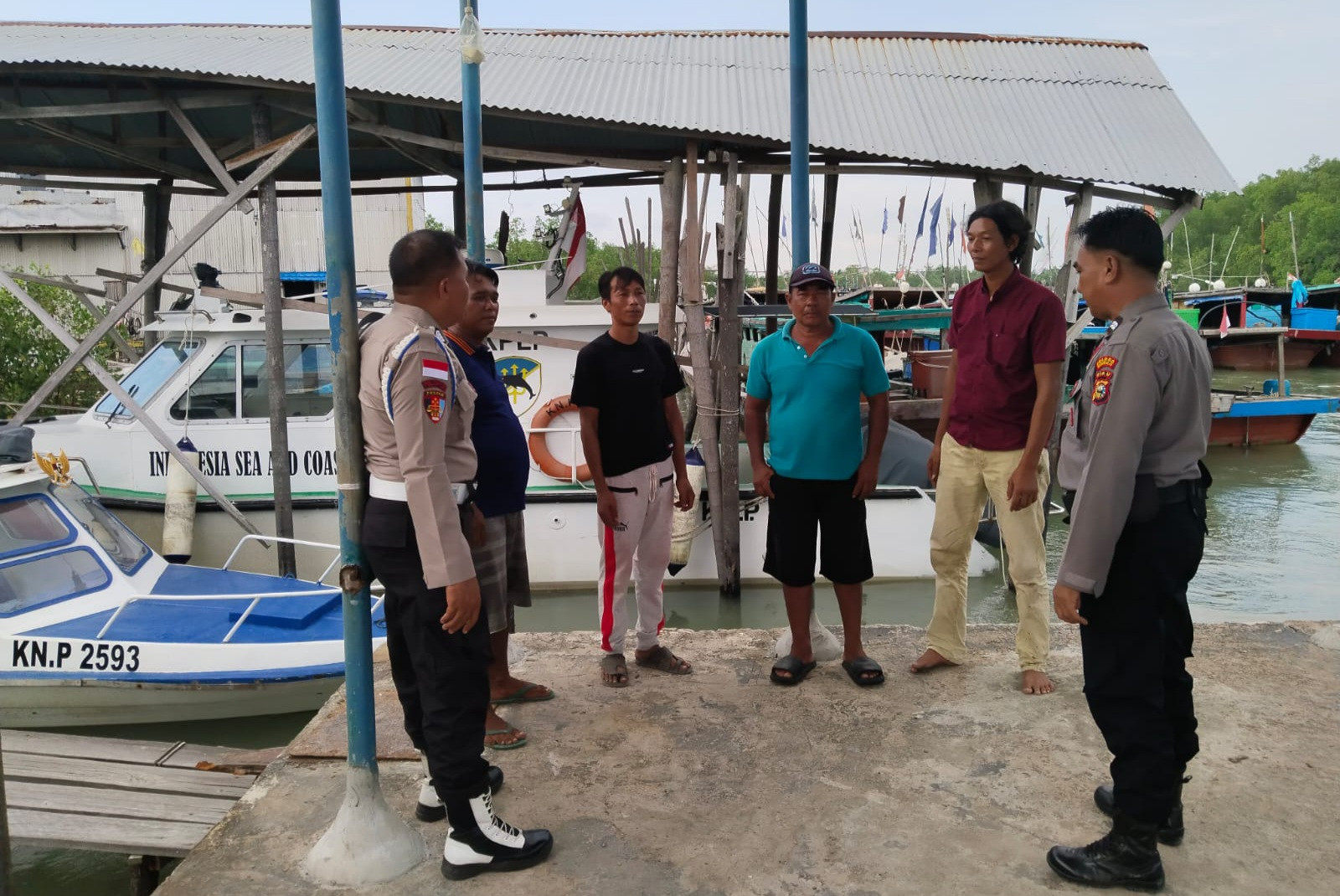 Giat Cooling System Polres Bengkalis di Sambut Respon Positif Nelayan Rupat Utara