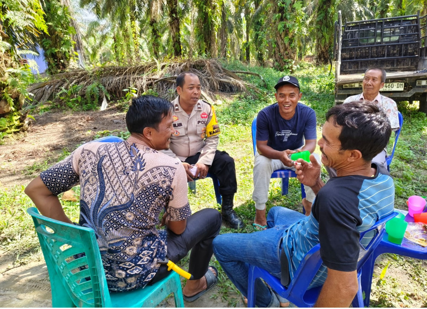 Sukseskan Pemilukada 2024, Polsek Mandau Sebarkan Pesan Damai ke Seluruh Pelosok