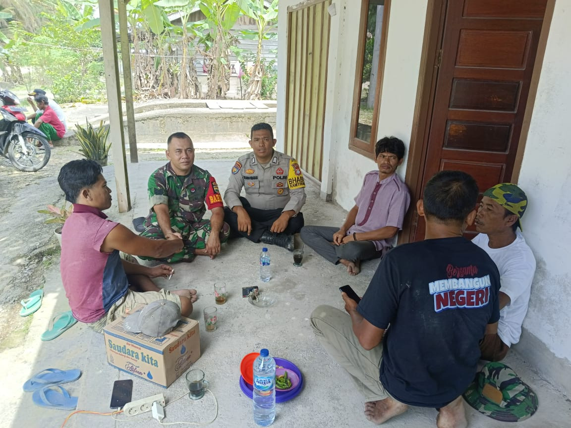 Bhabinkamtibmas Polsek Kunto Darussalam Giat Preemtif  dan Cooling System Bersama Warga