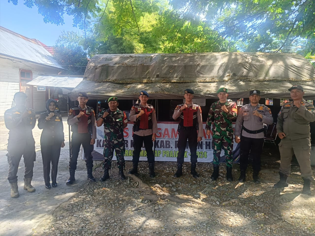 Operasi Mantap Praja, Polres Rohul Gelar Patroli Sinergitas  Bersama TNI