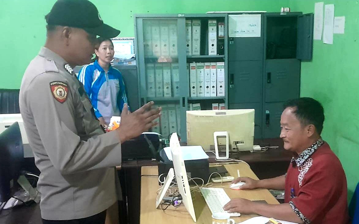 Polsek Rupat Rutin Sosialisasikan Pesan Kamtibmas untuk Pilkada Serentak 2024
