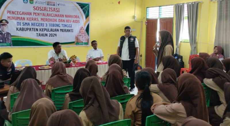 Kasat Narkoba Polres Meranti Bersinergi Selamatkan Generasi Emas dari Sekolah dan Lawan Narkoba