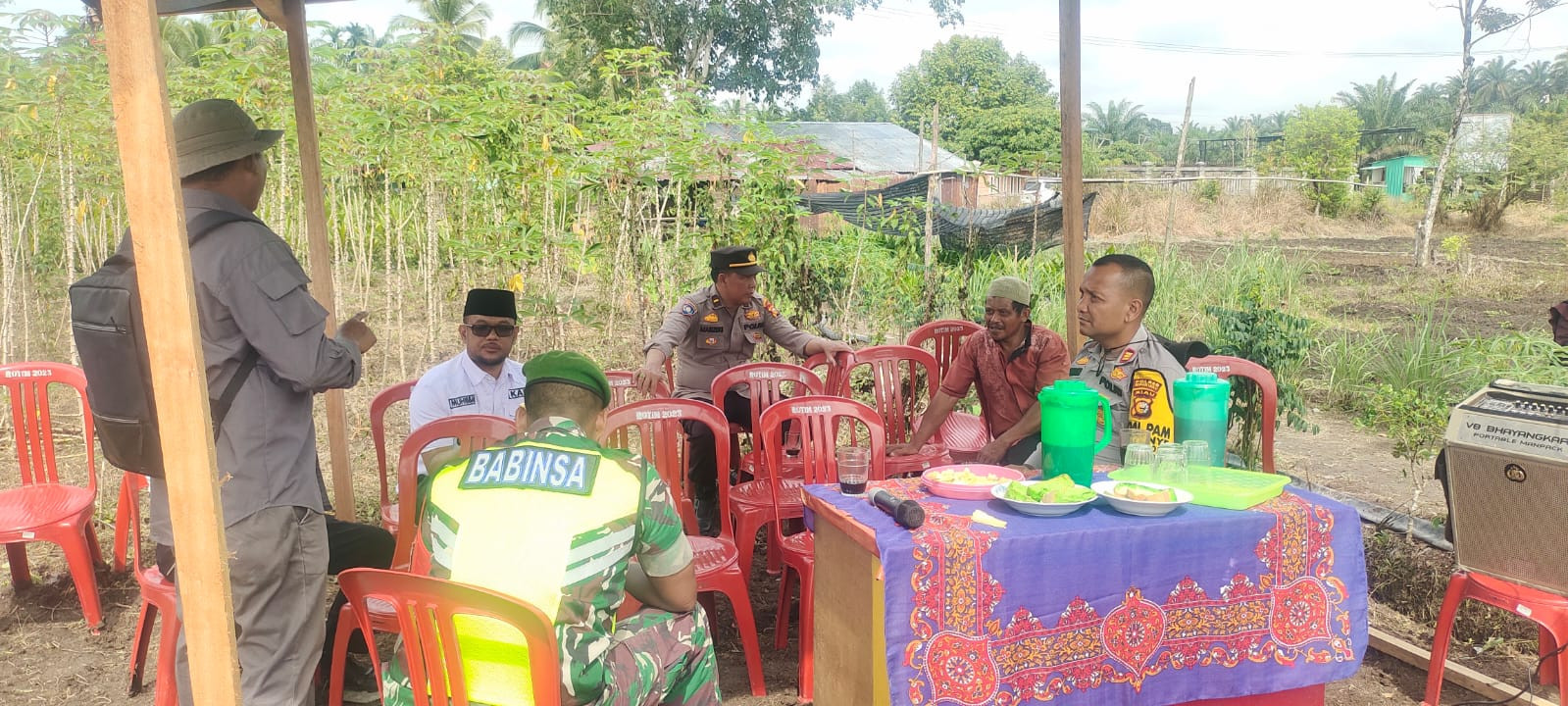 Kapolsek Rokan IV Koto Pimpin Kegiatan Cooling System dan Edukasi Pilkada Serentak