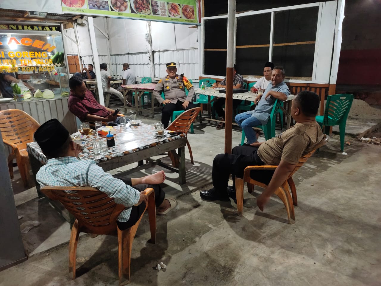 Pilkada Damai, Kapolsek Pujud Pimpin cooling System Bersama Warga 
