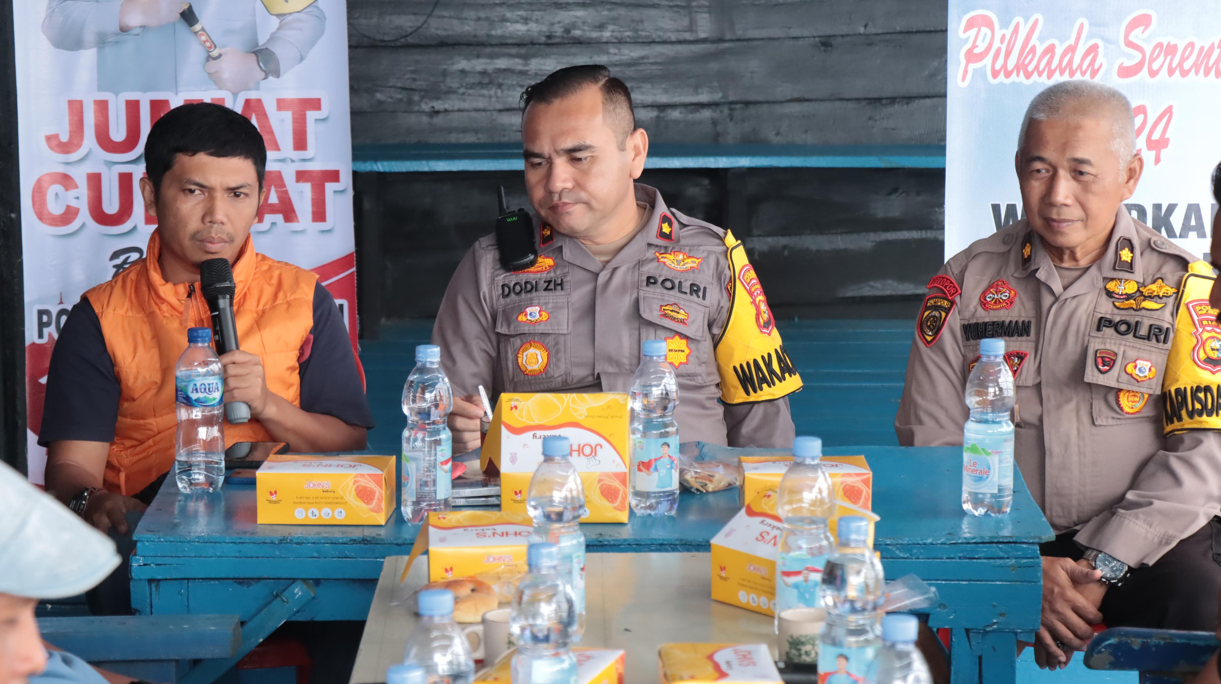 Gelar Jumat Curhat PWI Kepulauan Meranti, Polres Siap Mendukung Program Asta Cita