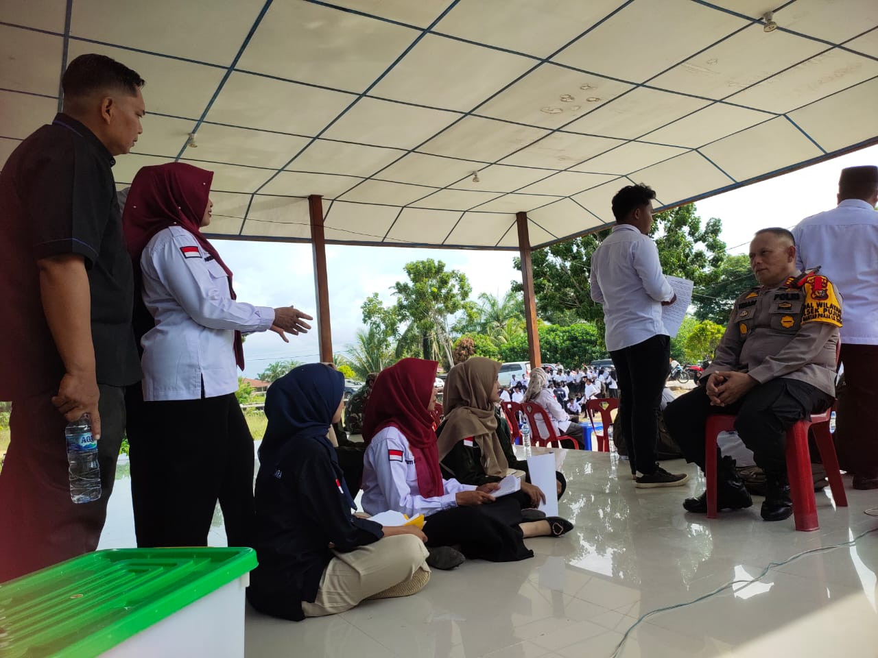 Kapolsek Pujud Ajak Warga Tanjung Medan Cooling System Pilkada Damai