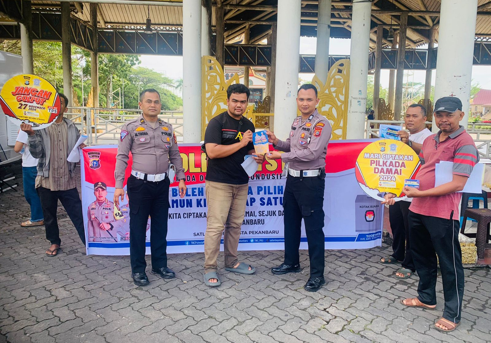 Polantas Pekanbaru Cooling System Rutin Untuk Mewujudkan Pilkada Damai 2024 Mendatang