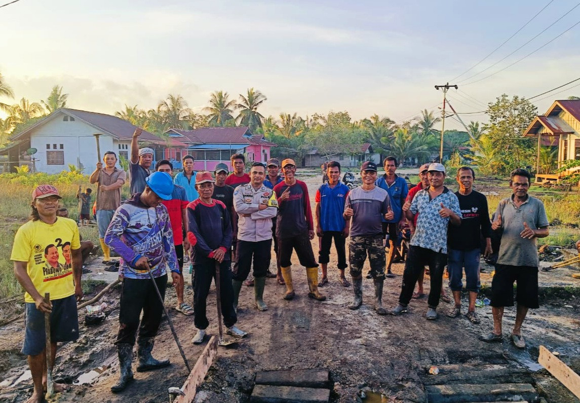 Polsek Bengkalis Terus Perkuat Kamtibmas Melalui Kegiatan Bersama Warga