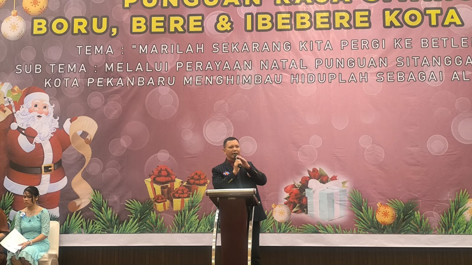 Perayaan Natal Punguan Raja Sitanggang di Pekanbaru Berlangsung Meriah