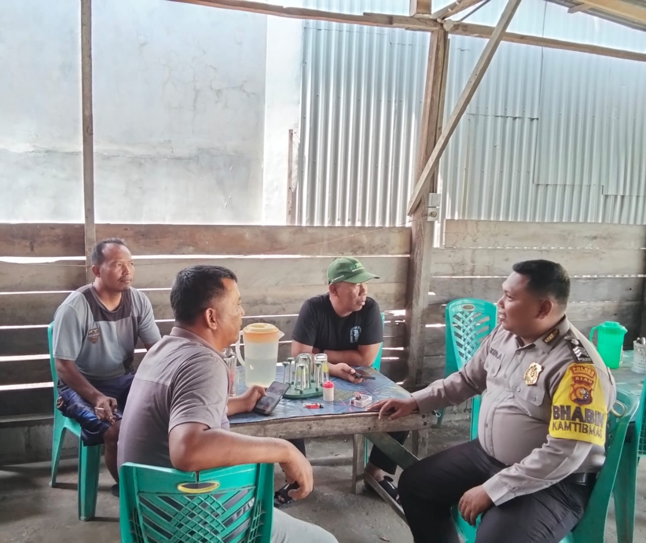 Cooling System bersama Warga Akar Belingkar, Ini Harapan Polsek Pujud