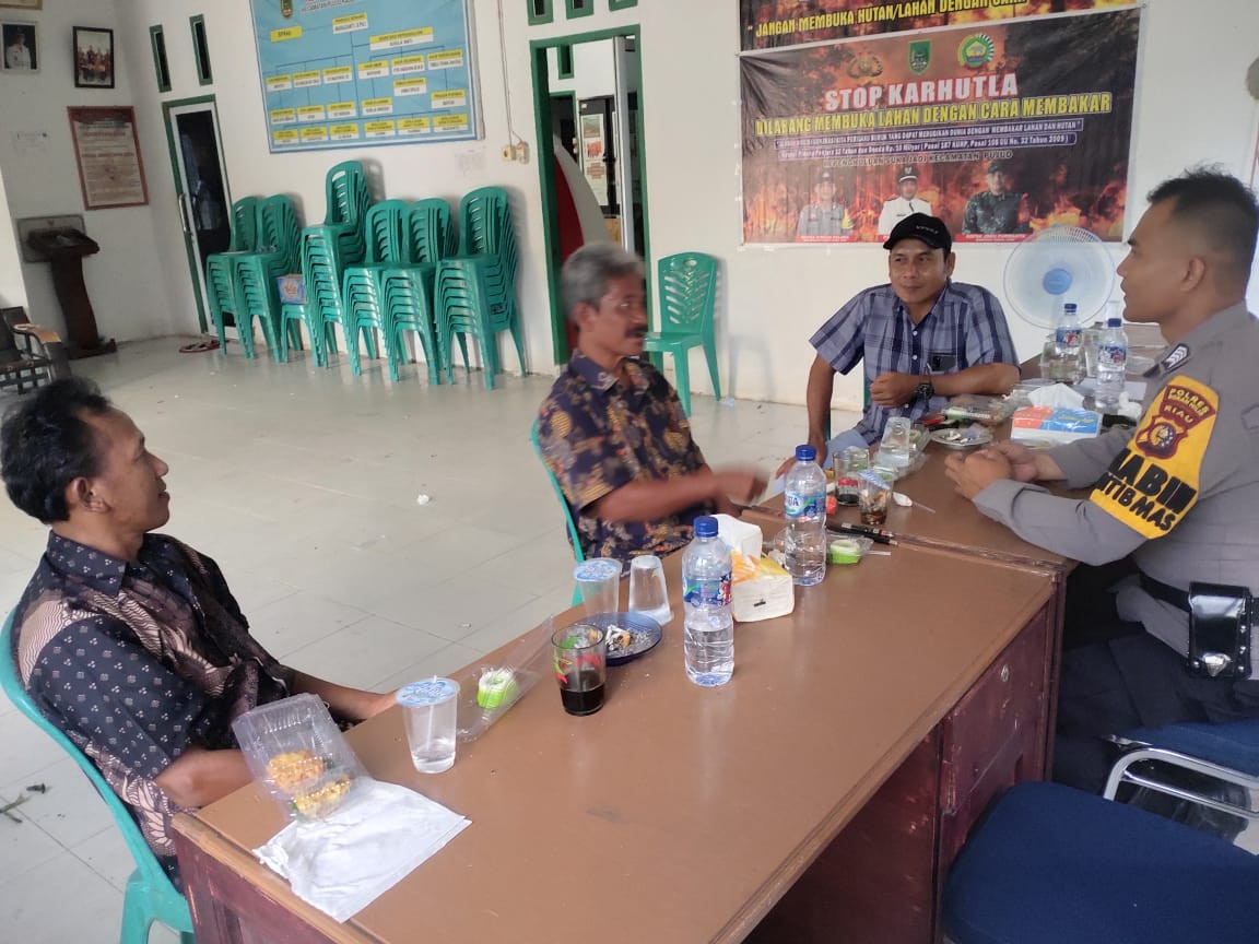 Berkunjung ke Sukajadi, Polsek Pujud Ajak Warga Jaga Kamtibmas Paska Pilkada
