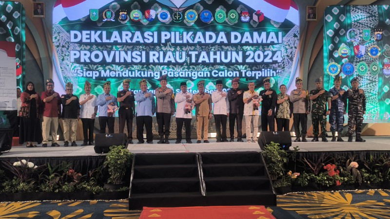 43 Paslon Kepala Daerah di Riau Deklarasi Pilkada Damai