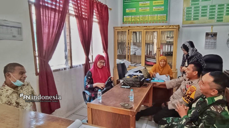 Polsek Pekanbaru Kota Sampaikan Pesan Pilkada Damai ke Masyarakat Tanah Datar