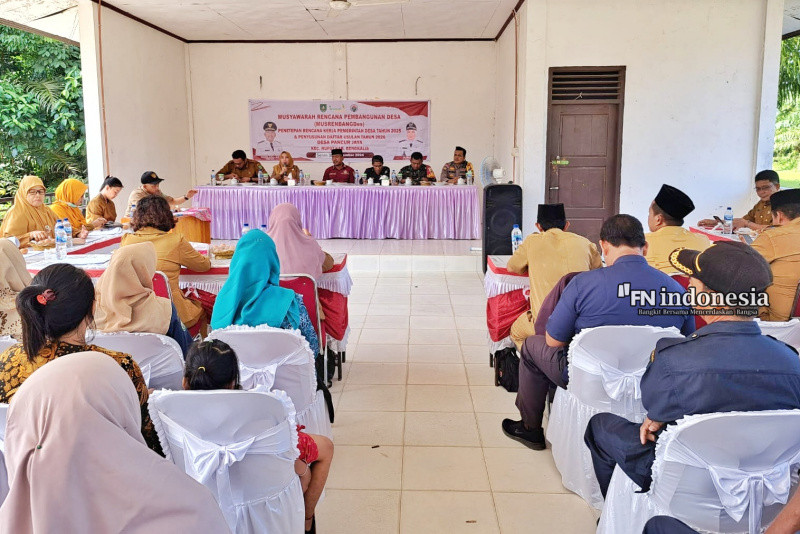 Polsek Rupat Manfaatkan Musrenbangdes Sampaikan Pesan Pilkada Damai