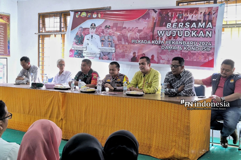 Kapolsek Pekanbaru Kota Cooling System Cipta Kondisi Menjelang Pilkada Bersama Forkopimcam
