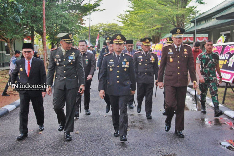 Kapolres Bengkalis Hadiri Upacara HUT TNI ke-79
