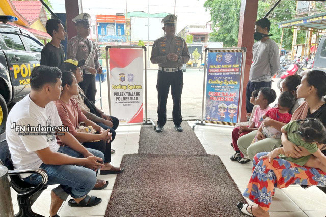 Cooling System, Unit Lantas Polsek Tualang Sosialisasikan Pilkada Damai Kepada Masyarakat 