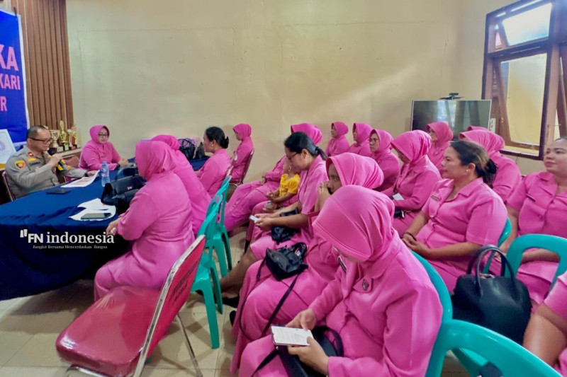 Polsek Pinggir dan Bhayangkari Siap Mendukung dan Menjaga Netralitas Pilkada Damai Tahun 2024