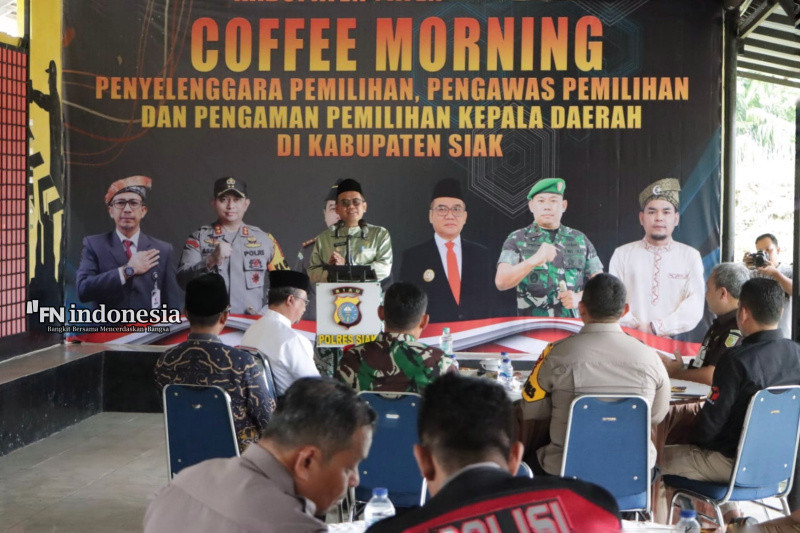 AKBP Asep Sujarwadi Gelar Coofee Morning Bersama Penyelenggara Pengawas dan Pengaman Pilkada 
