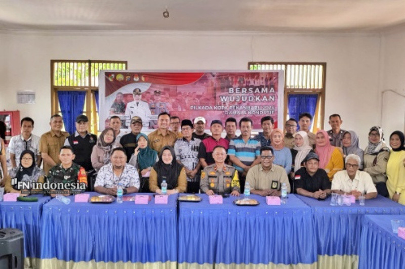 Kompol Herman Bersama Forkopimcam Imbau Masyarakat Sukaramai Sukseskan Pemilu 2024