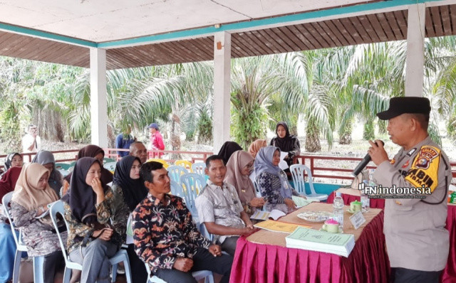 Pastikan Kondusifitas Pilkada 2024, Polsek Bukit Batu Sinergi Bersama Warga Desa Api Api 