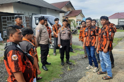 Polsek Minas Gelar Cooling System Jelang Pilkada 2024 Bersama Ormas Pemuda Pancasila