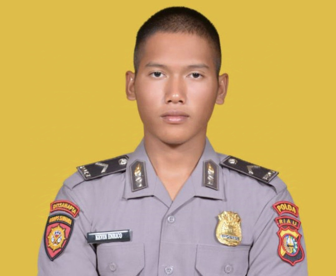 Polisi Muda Bripda Kevin Tewas Tabrakan di Jalan Lintas Timur, Polres Inhu Berduka