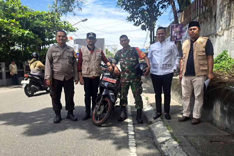 TNI-Polri Patroli Sinergitas di Kecamatan Sail dan Sosialisasi Cooling System Pemilukada 2024