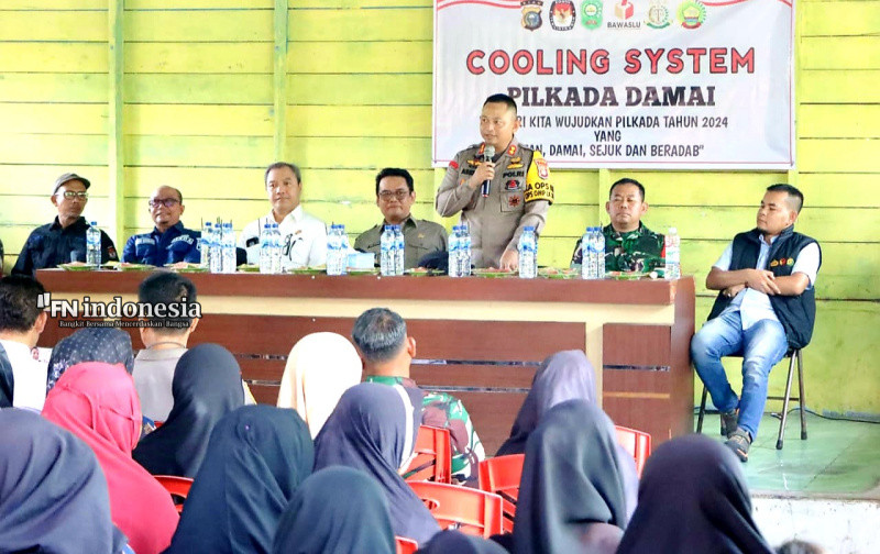 Tinjau Kesiapan Pilkada, Polres Siak Kunjungi Desa Terluar Teluk Lanus Tebus Jalur Laut