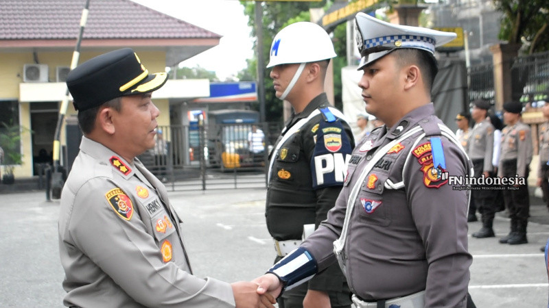 Polresta Pekanbaru Gelar Apel Gelar Pasukan Operasi Keselamatan Lancang Kuning 2025