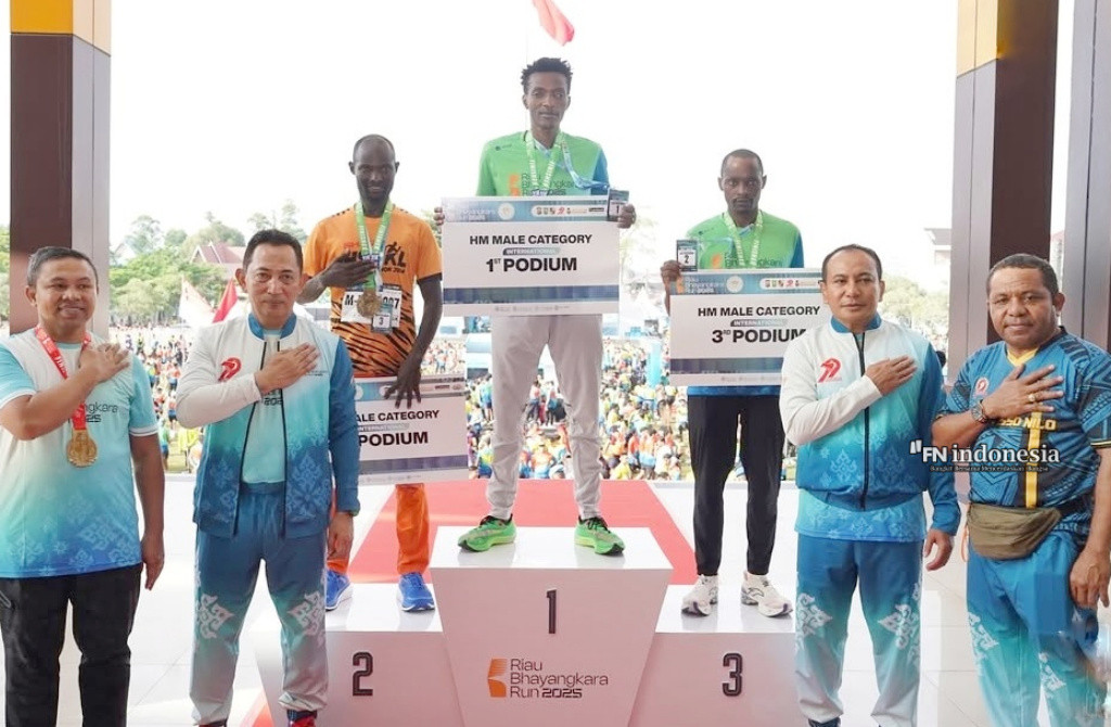 Pelari Kenya Dominasi Riau Bhayangkara Run 2025, James Kahura Juara di Kategori 21K Internasional