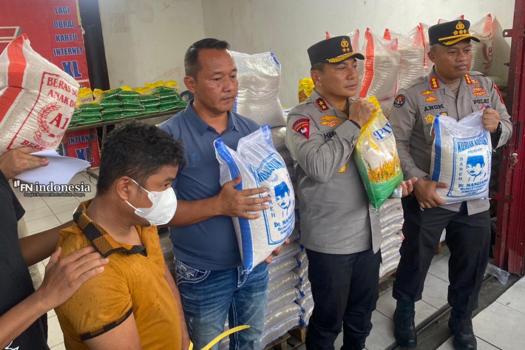 Polda Riau Bongkar Praktik Beras Oplosan, 9 Ton Disita dari Distributor di Pekanbaru