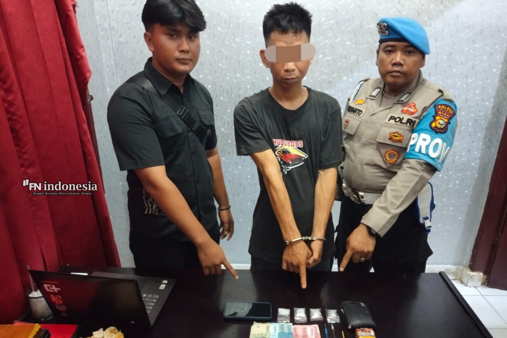 Positif Narkoba, Pemuda di Siak Ditangkap dengan Barang Bukti Sabu dan Alat Hisap