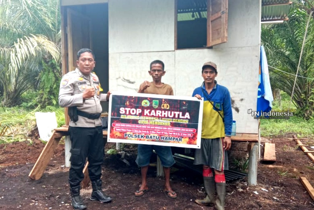 Patroli Karhutla Polsek Batu Hampar Situasi Sungai Sialang Aman dan Nihil Titik Api