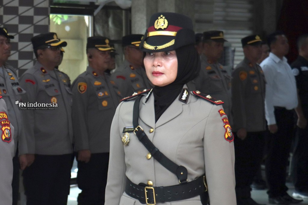 Kompol Dwi Krismiyati Resmi Jabat Kapolsek Senapelan, Polresta Pekanbaru Gelar Upacara Sertijab