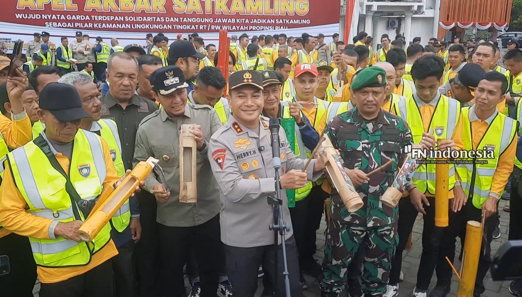 Apel Akbar Satkamling Riau, 300 Kasatkamling Ikuti Pembacaan Ikrar Green Policing
