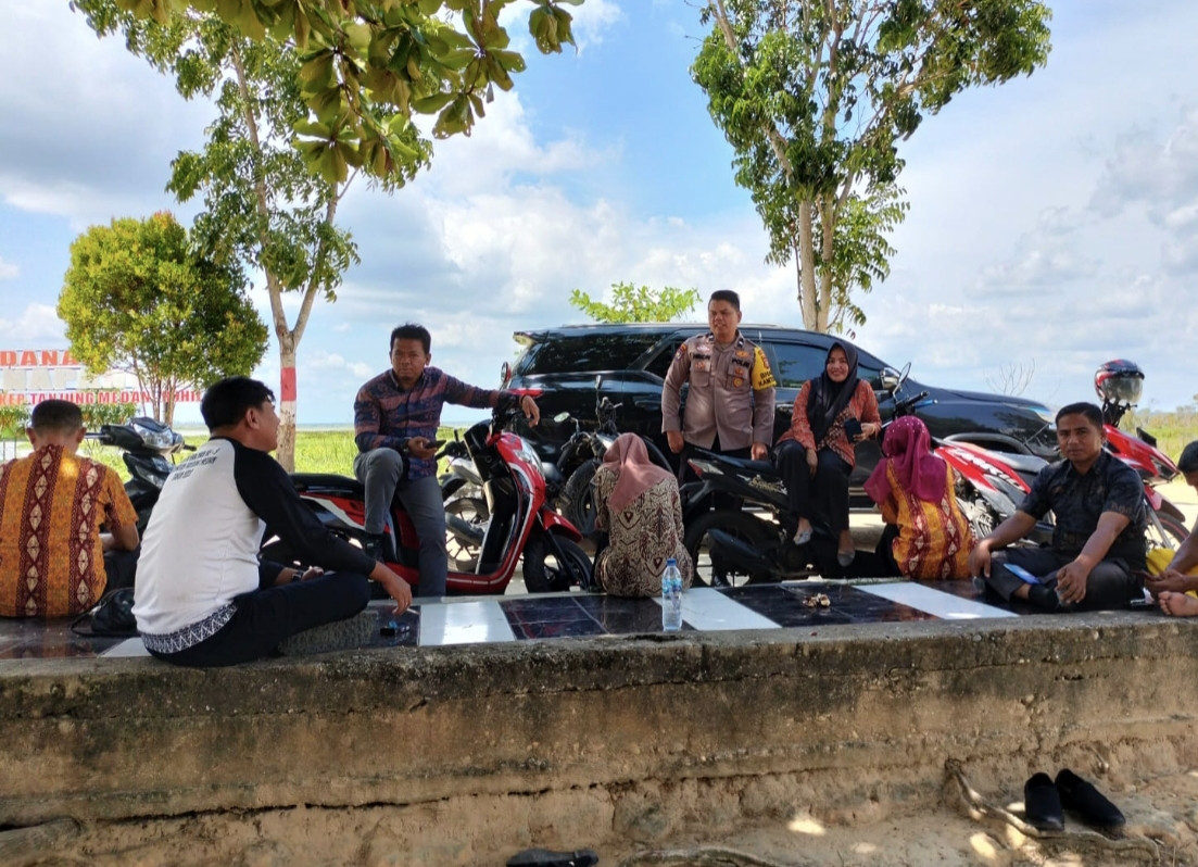 Polsek Pujud Sosialisasikan Cooling System dan Pilkada Damai di Tanjung Medan
