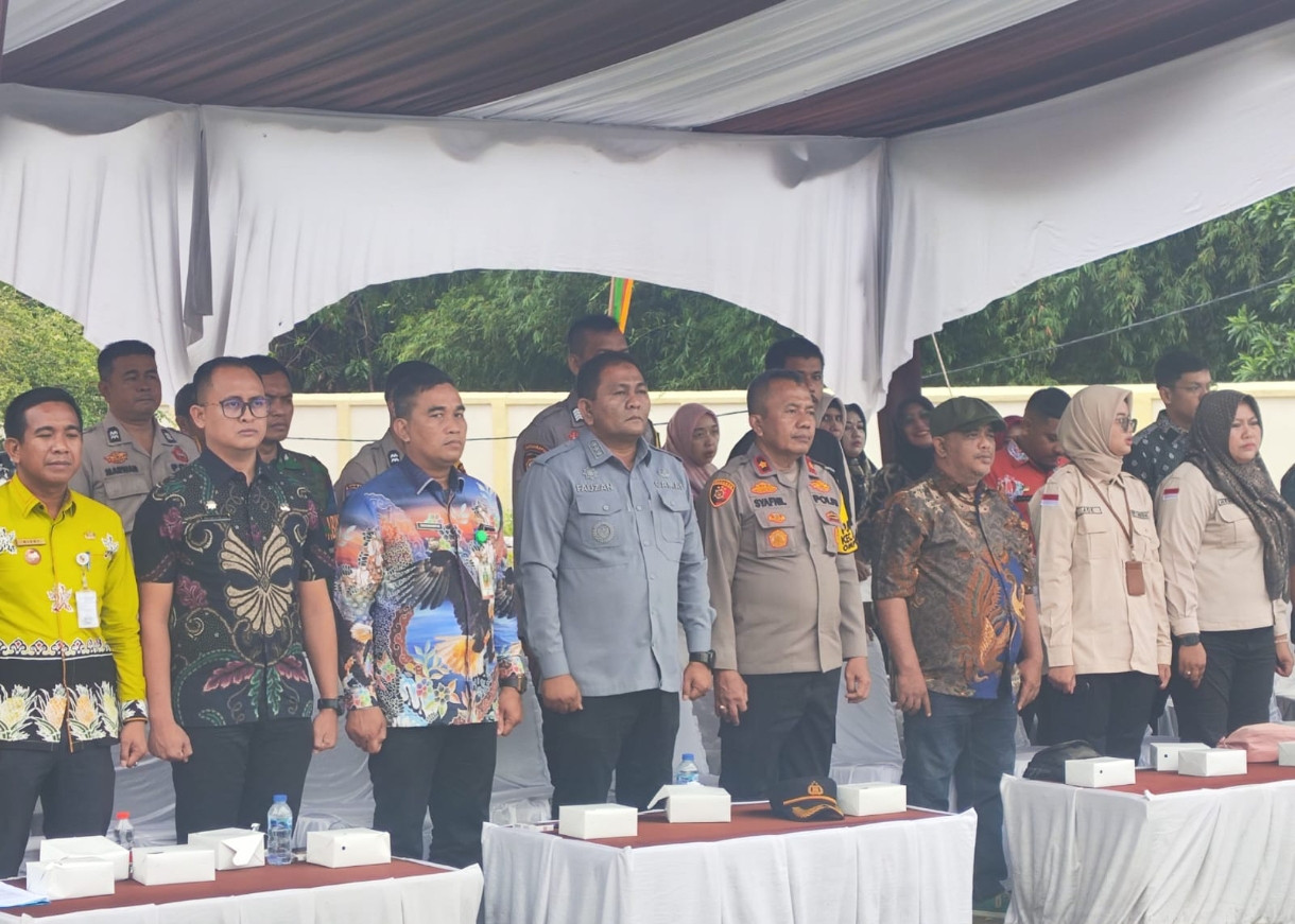 Hadiri Pelantikan KPPS, Kapolsek Bukit Raya Sampaikan Pesan Cooling System