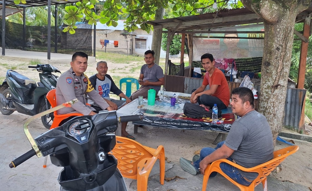 Pengamanan Nataru, Polsek Pujud Gelar Cooling System di Tanjung Medan
