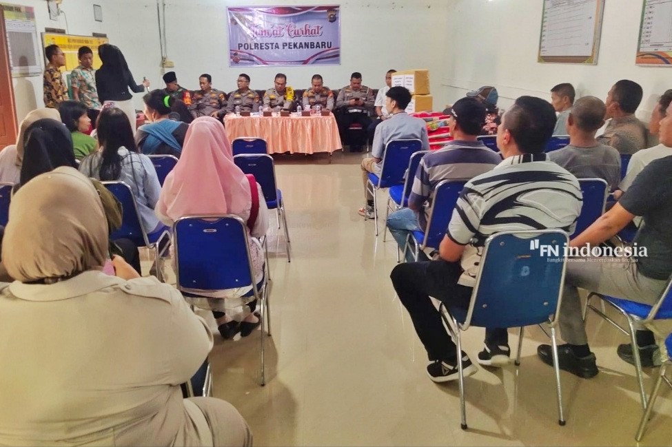 Cooling System, Polresta Pekanbaru Gelar Jumat Curhat Dengar aspirasi Warga di Kelurahan Delima